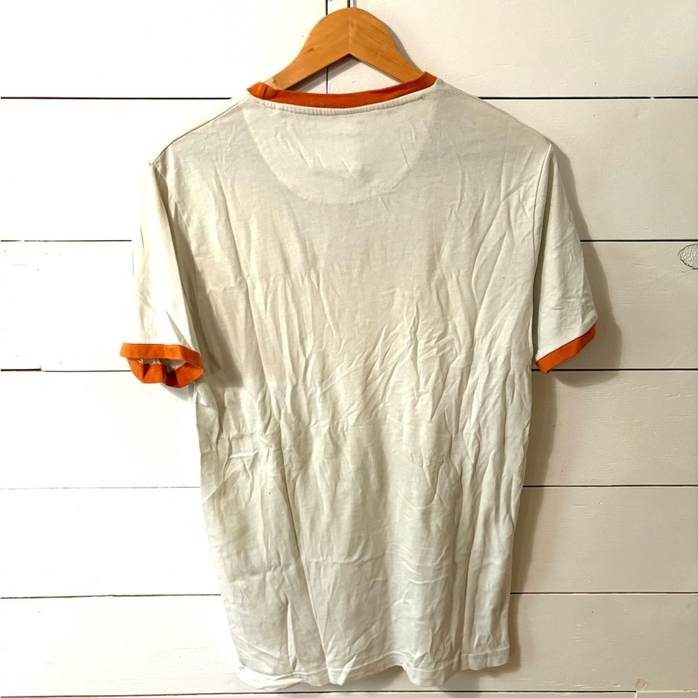 Denim & Flower White and Orange Short Sleeve Tee - Picture 3 of 5